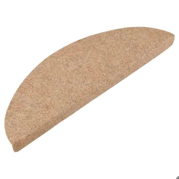 Maison Exclusive - Selvklæbende trappetæpper 15 stk 56x17x3 cm Beige beige