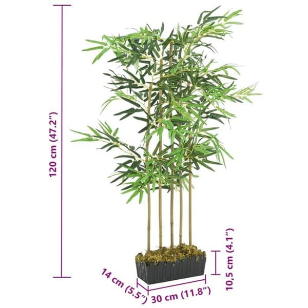 Maison Exclusive - Keinobambu 730 lehteä 120 cm vihreä
