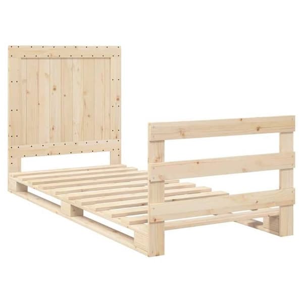Maison Exclusive - Sengestel uden madras med hovedgærde 90x200 cm