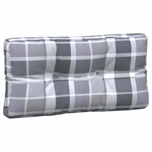 Maison Exclusive - Pallet puder sæt af 5 grå ternet stof Grå