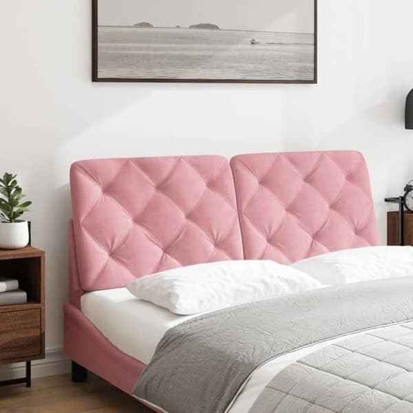 Maison Exclusive - Rosa huvudgavelkudde 140 cm sammet