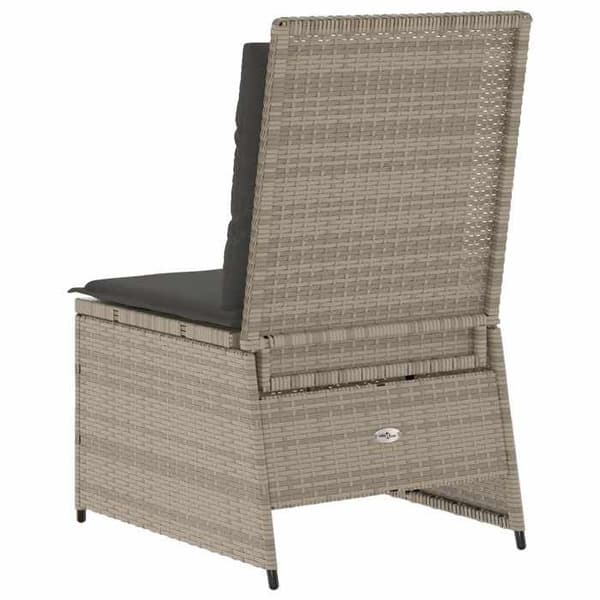 Maison Exclusive - Lys grå have-sofa i polyrotin Ljusgrått
