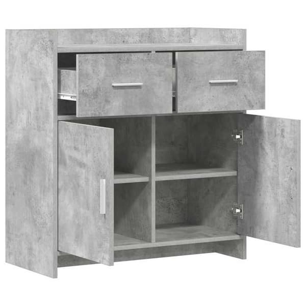 Maison Exclusive - Buffé Grå betong 75 x 36 x 80 cm Ingenjörsträ