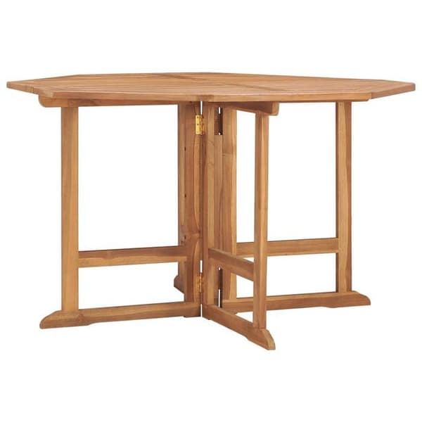 Maison Exclusive - Fällbart trädgårdsdiningbord 110x110x75 cm i massivt teak