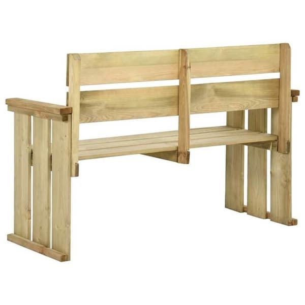 Maison Exclusive - 121 cm puusta valmistettu puutarhapenkki, kyllästetty