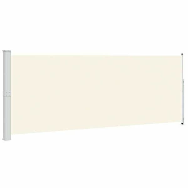 Maison Exclusive - Utdragbart sidotak för patio 180x514 cm Kräm