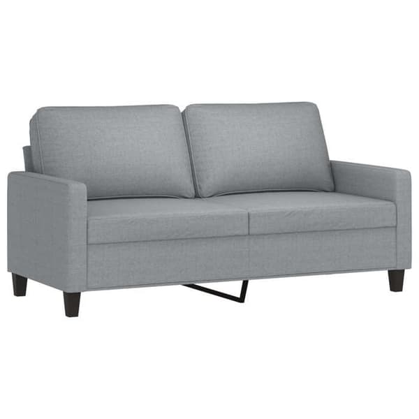Maison Exclusive - Sæt af 2 sofaer med puder Lys grå Stof