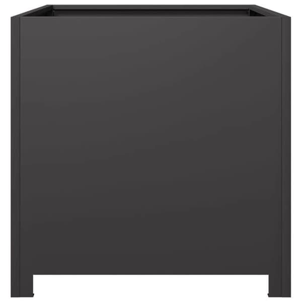 Maison Exclusive - Sort plantekasse 50x50x50 cm stål