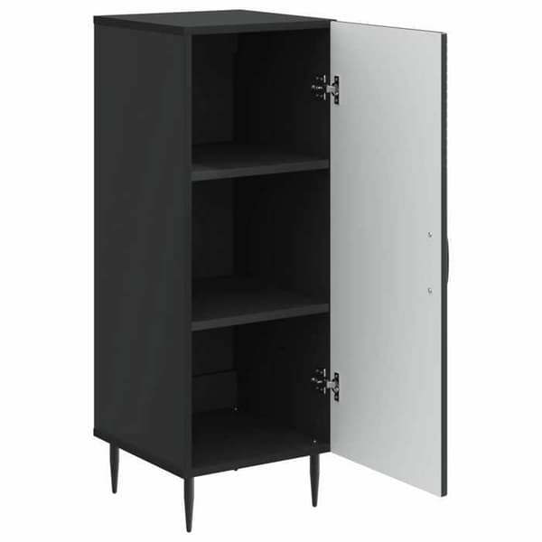 Maison Exclusive - Buffet Sort 33 x 34,5 x 89,5 cm Ingeniørtræ Svart