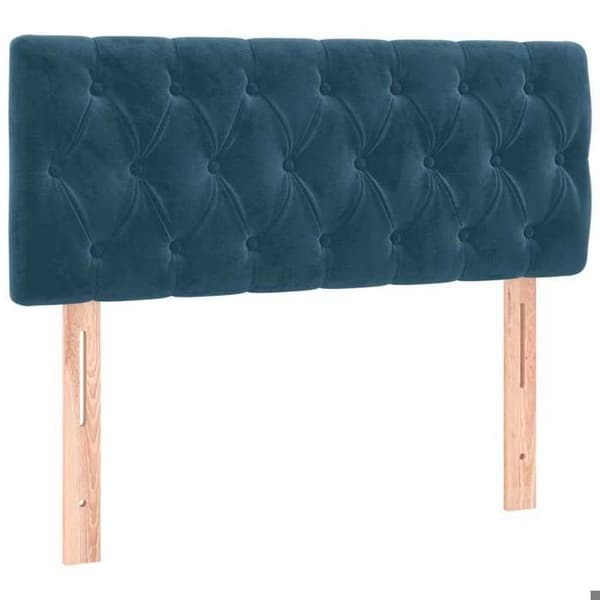 Maison Exclusive - Mörkblå sänggavel 90x7x78/88 cm Sammet Mörkblå