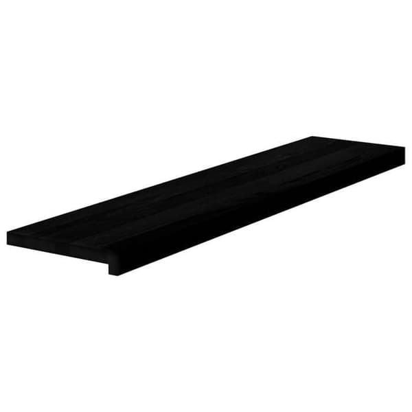Trappe - EKSKLUSIV HUS - 8 dele - Massivt egetræ - 110x25x2 cm - Brun-sort brun-svart
