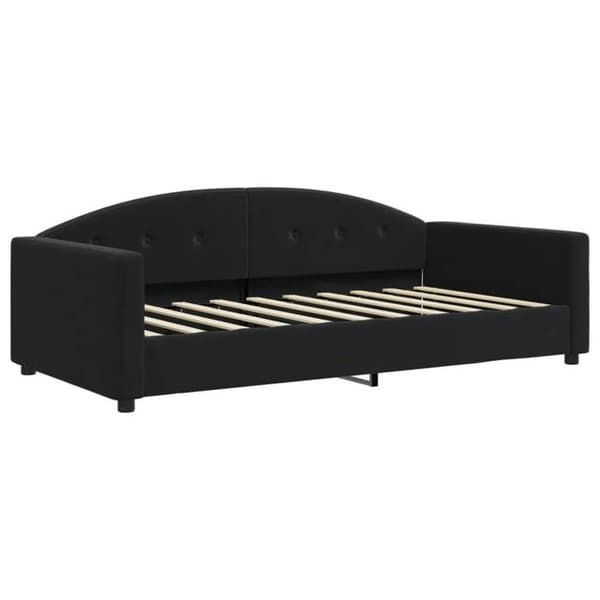 Maison Exclusive - Päivävuode mustalla patjalla 90x190 cm samettia
