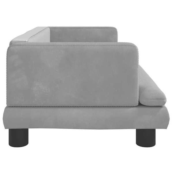 Maison Exclusive - Vaaleanharmaa koiranpeti 80x45x30 cm samettia ljusgrått