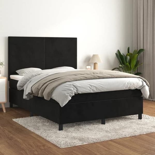 Maison Exclusive - Sängyn lamellipatja mustalla 140x200 cm sametilla