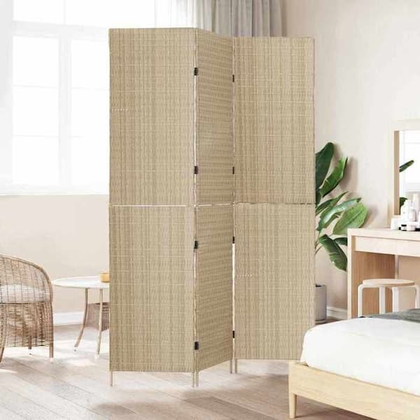 Maison Exclusive - Beige Skärm 147 x 180 cm polyrotin beige
