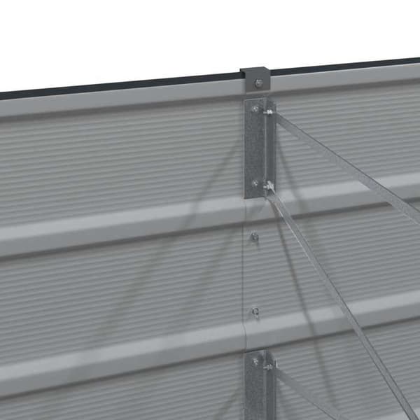 Maison Exclusive - Anthracite-kasvihuone 240 x 80 x 45 cm Teräs