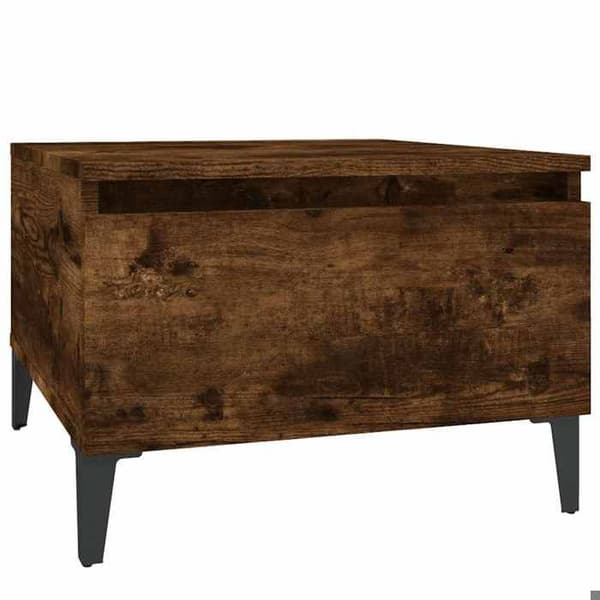 Maison Exclusive - 2 stk. sideborde Røget eg 50x46x35 cm Ingeniørtræ