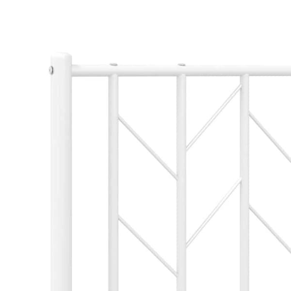 Maison Exclusive - Erstatnings hovedgærde metal hvid 200 cm