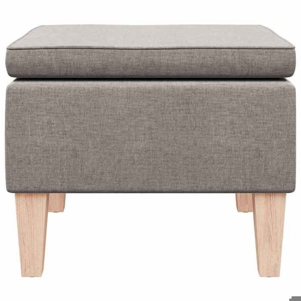 Maison Exclusive - Pall med ben i trä Taupe Tyg