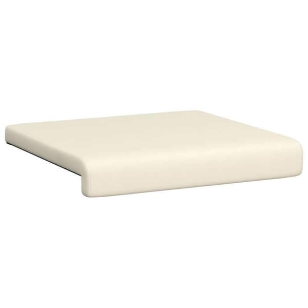 Maison Exclusive - Bänkdyna 2 st Sammetstextur Kräm Djup 35 cm