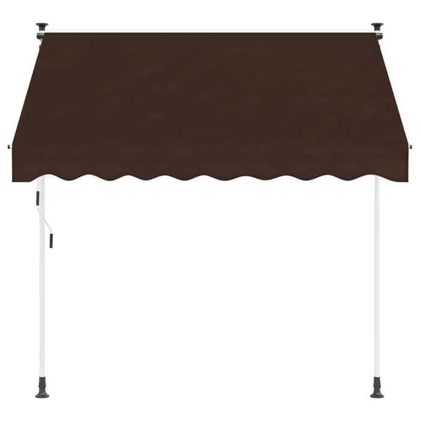 Maison Exclusive - Manuel retrækkelig markise Brun 150 cm