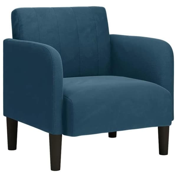 Maison Exclusive - Sofa stol med armlæn i blå velour 54 cm
