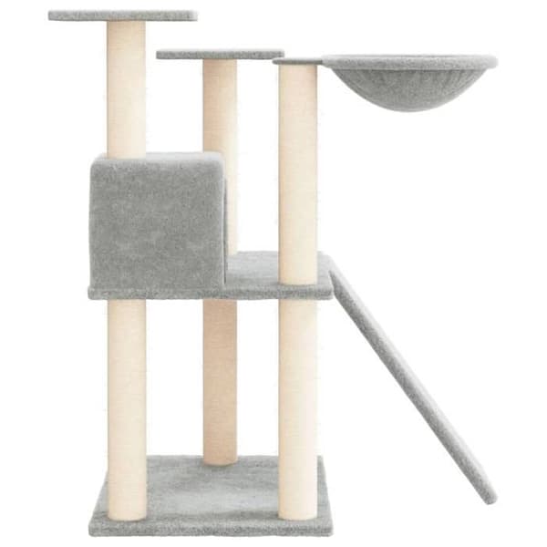 Maison Exclusive - Kattekradsetræ med sisal kløer Lys grå 83 cm Ljusgrått