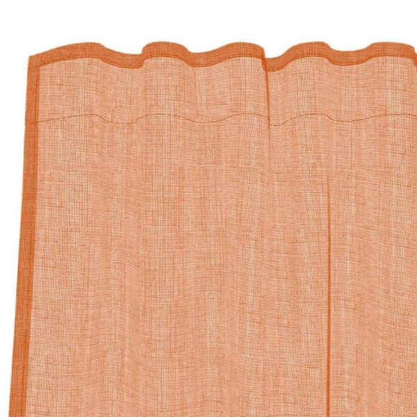 Maison Exclusive - Gardiner i voile med ögla 2 st terrakottafärg Terrakotta