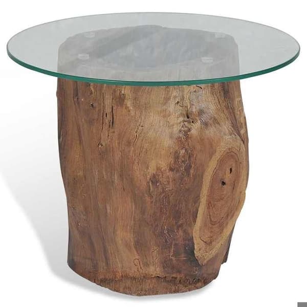 Maison Exclusive - Teak Glas Sofabord 50x40 cm