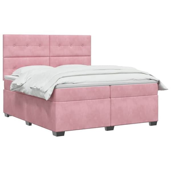 Maison Exclusive - Boxspring-sänky Rose-matolla 200 x 200 cm Sametti