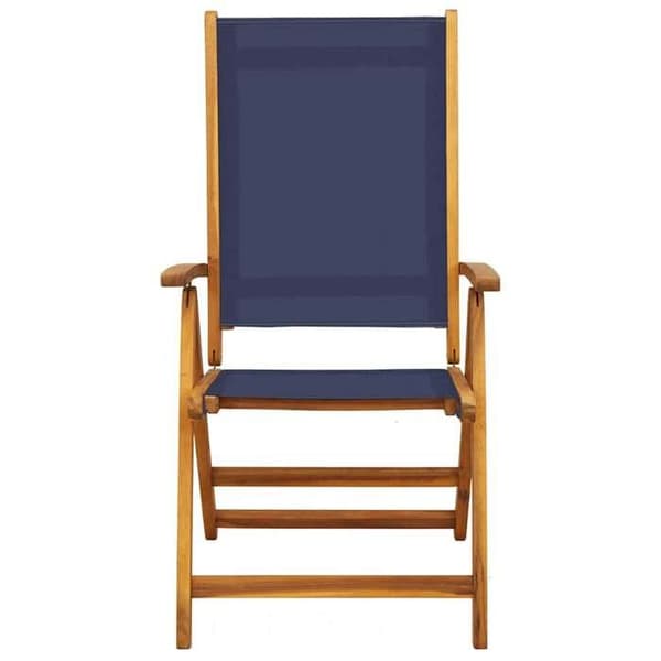 Maison Exclusive - 6 dele sammenklappelige stole i massivt akacietræ og textilene