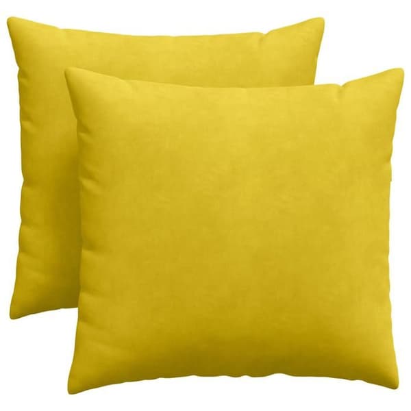 Maison Exclusive - Soffkuddar 2 st Gul 45 x 45 cm Gul