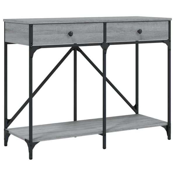 Maison Exclusive - Consolebord sonoma grå 100x39x78,5 cm ingeniørtræ