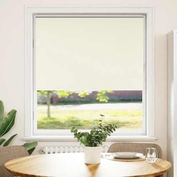 Maison Exclusive - Rullgardin i off-white 100x175 cm tygbredd äggskal