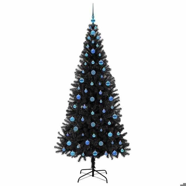 Maison Exclusive - Musta joulukuusi 210 cm PVC