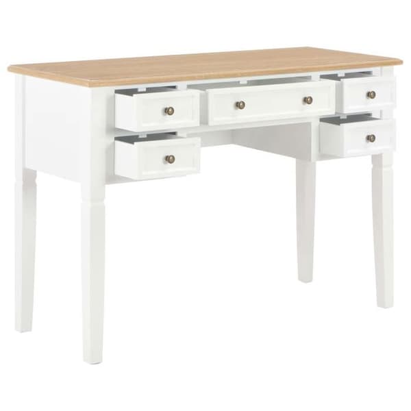 Maison Exclusive - Kontor Vit 109,5 x 45 x 77,5 cm Trä Vit
