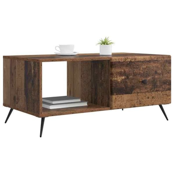 Maison Exclusive - Alustatabletti Vanha puu 90 x 50 x 40 cm Insinööripuu