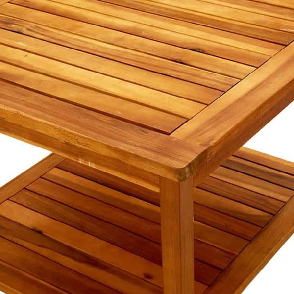 Maison Exclusive - Pöytä 60x60x45 cm Kestävä akasiapuu
