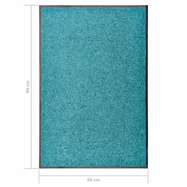 Maison Exclusive - Vaskbar dørmåtte Cyan 60x90 cm