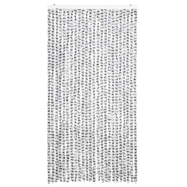 Maison Exclusive - Lys grå og mørkegrå myggenet 100x220 cm Chenille