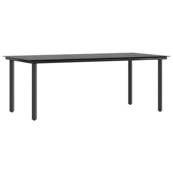 Maison Exclusive - Trädgårdsset 9 delar brun flätad resin glas