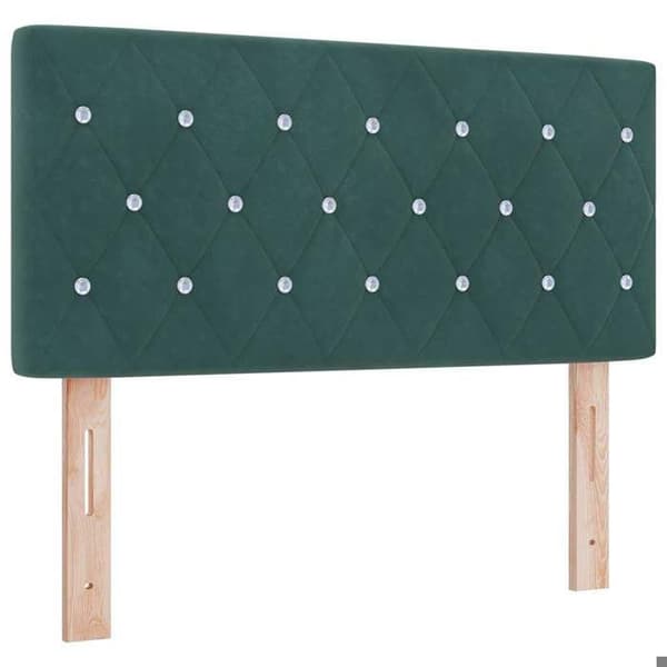 Maison Exclusive - Jousipatja tummanvihreällä 90 x 190 cm sametilla