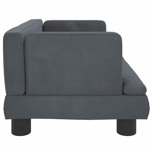 Maison Exclusive - Mørkegrå hundeseng 60x40x30 cm velour mörkgrå