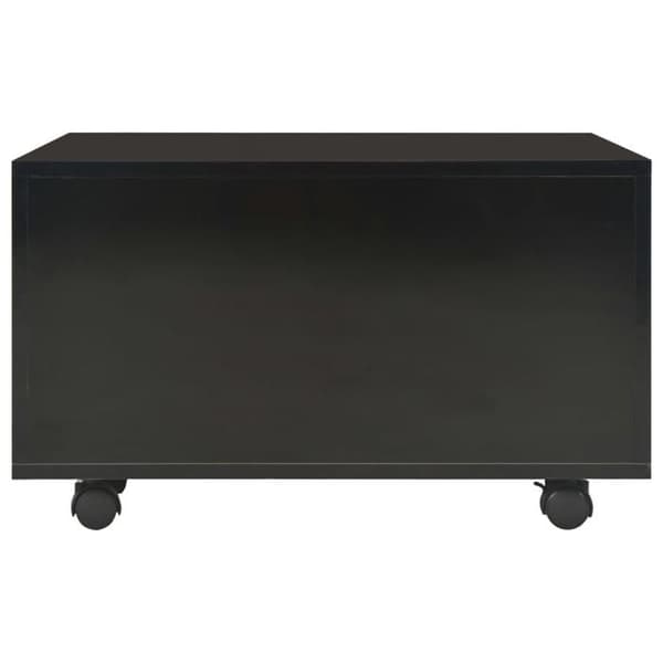 Maison Exclusive - Sort blank bord 60x60x35 cm Ingeniørtræ Svart