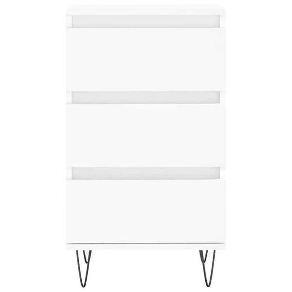Maison Exclusive - Vit buffé 40x35x70 cm i ingenjörsträ