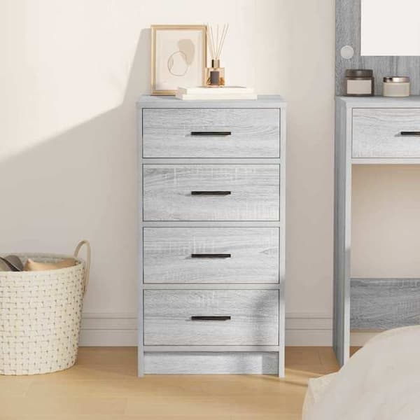Buffé - EXKLUSIVT HEM - Sonoma - Grå - Ingenjörsträ - 40 x 41 x 75 cm Grå