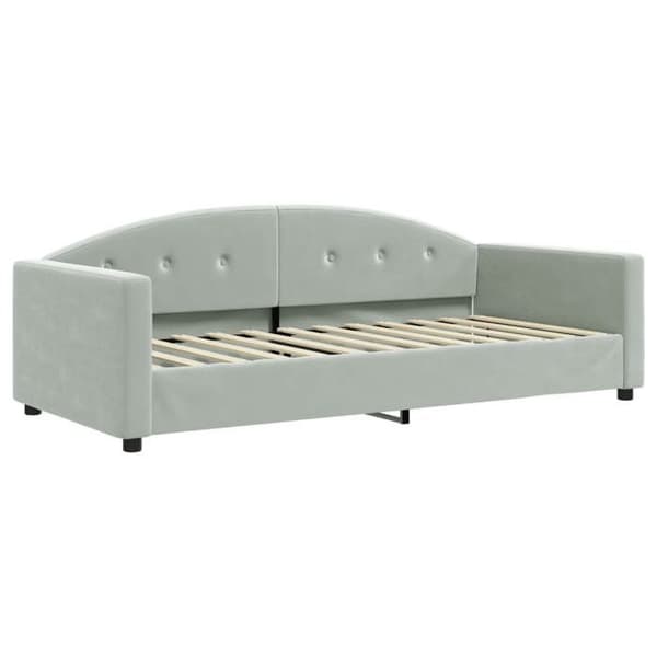 Maison Exclusive - Sovesofa med udtræk uden madras lys grå 80x200 cm