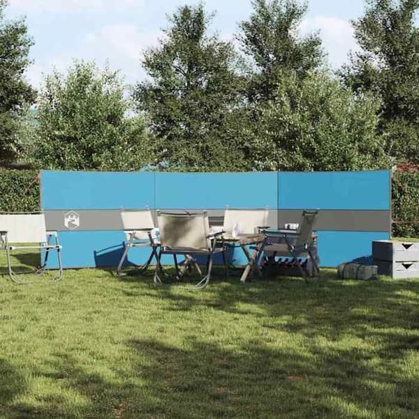 Vindskærm - EKSKLUSIVT HUS - 490 x 123 cm - Vandtæt - Blå - Bærbar Blå