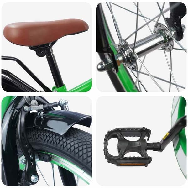 Maison Exclusive - Cykel för Barn 18 Tum för 5-7 År Grön Grön