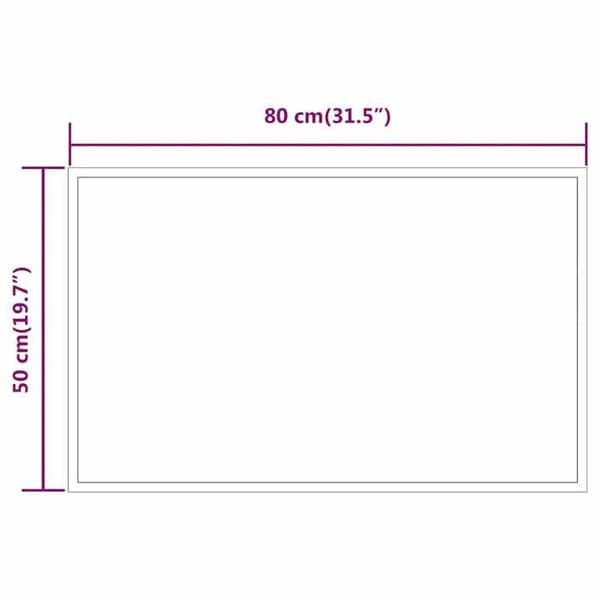 Maison Exclusive - LED-kylpyhuonepeili 80x50 cm